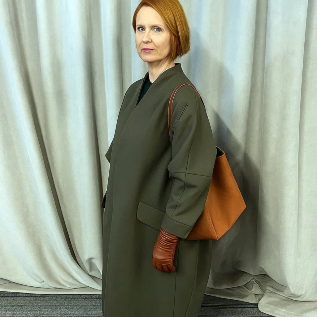 Miranda Hobbes And Just Like That S03 Green Coat Miranda Hobbes And Just Like That S03 Green Coat