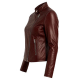 Biker Moto Burgundy Jacket Biker Moto Burgundy Jacket