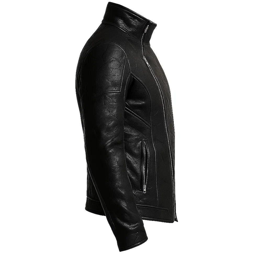 Biker Distressed Leather Jacket Biker Distressed Leather Jacket