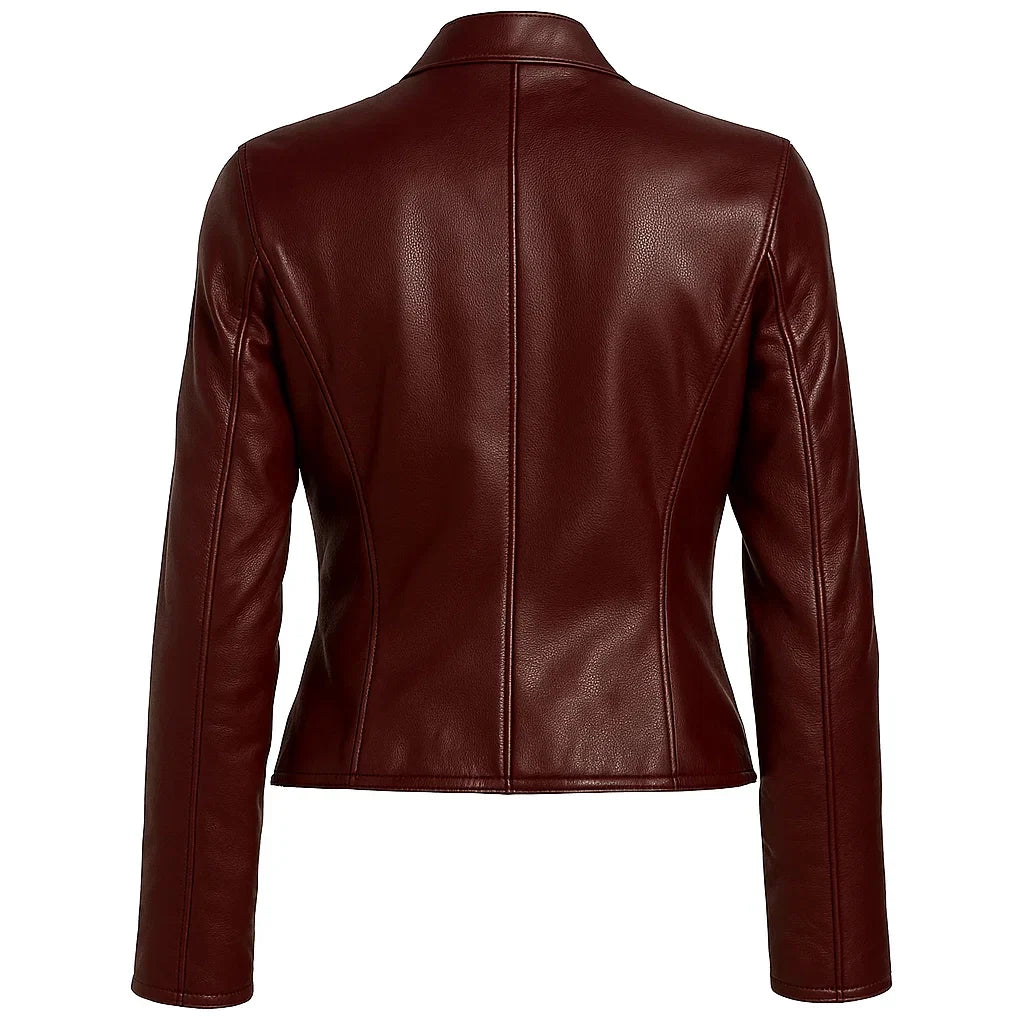 Biker Moto Burgundy Jacket Biker Moto Burgundy Jacket