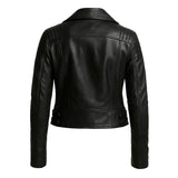 Black Asymmetrical Zipper Biker Jacket Black Asymmetrical Zipper Biker Jacket