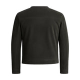 Charcoal Grey Minimal Biker Suede Jacket Charcoal Grey Minimal Biker Suede Jacket