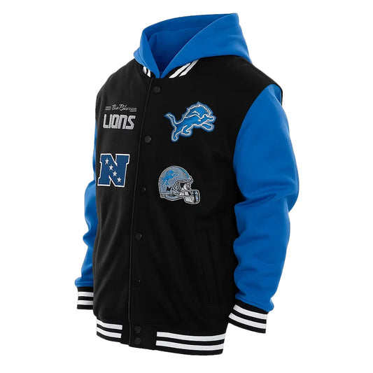 New Era 2025 Detroit Lions Hooded Jacket