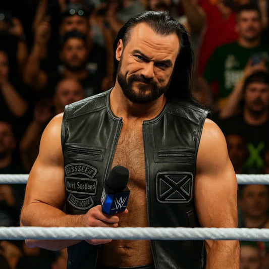 Drew McIntyre SmackDown 2025 Leather Vest