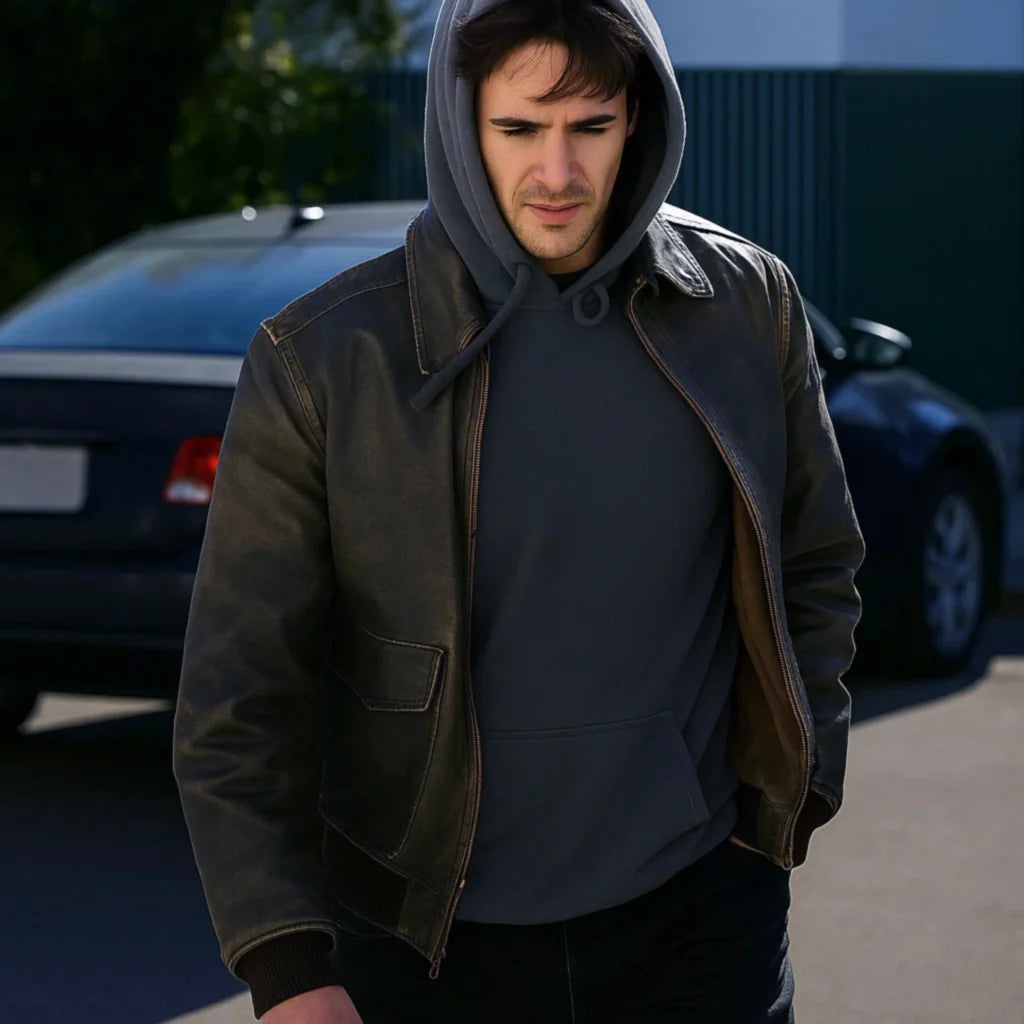 Ryan Jaske Halloween Aftermath Leather Jacket Ryan Jaske Halloween Aftermath Leather Jacket