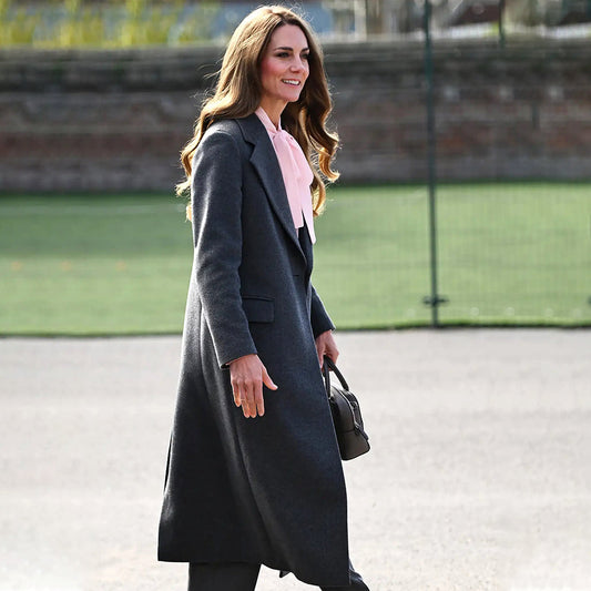 Churchtown School Visit Kate Middleton Coat