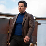 Mark Wahlberg Play Dirty Leather Blazer Mark Wahlberg Play Dirty Leather Blazer