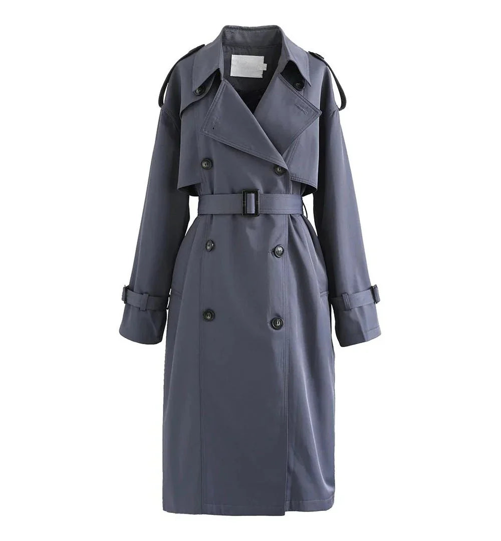 Men's Wool Pitt Grey Trench Coat Men's Wool Pitt Grey Trench Coat