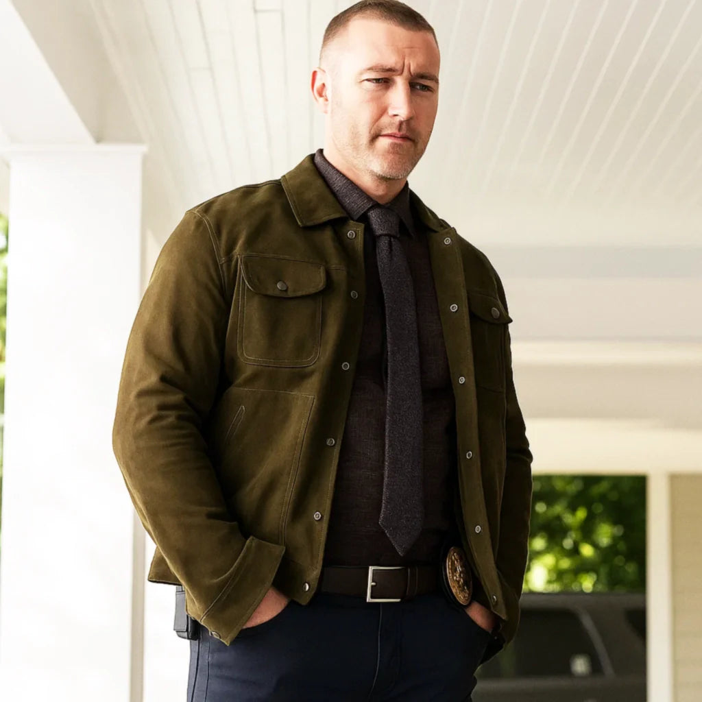 Will Trent S03 Jake McLaughlin Suede Jacket Will Trent S03 Jake McLaughlin Suede Jacket