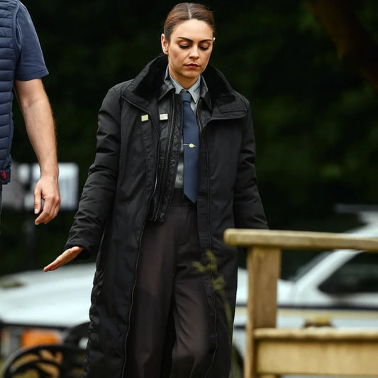 Geraldine Scott Wake Up Dead Man Black Coat