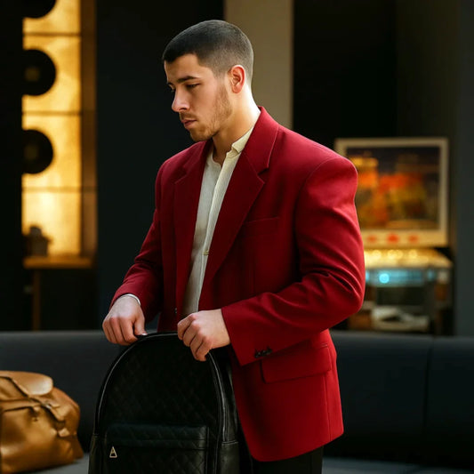 Nick Jonas A Very Jonas Christmas Movie 2025 Blazer