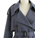 Pitt Grey Trench Coat Wool For Men's Pitt Grey Trench Coat Wool For Men's