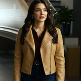 Providence Falls Cora McLeod Brown Leather Jacket Providence Falls Cora McLeod Brown Leather Jacket