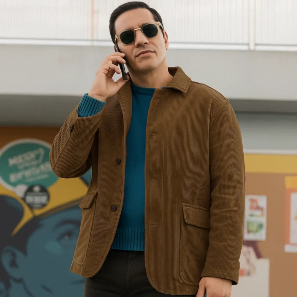 Ramón Rodríguez Will Trent S03 Brown Jacket Ramón Rodríguez Will Trent S03 Brown Jacket