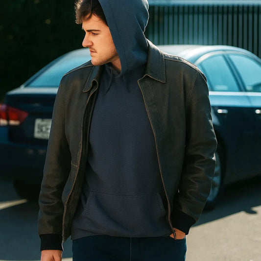 Ryan Jaske Halloween Aftermath Leather Jacket