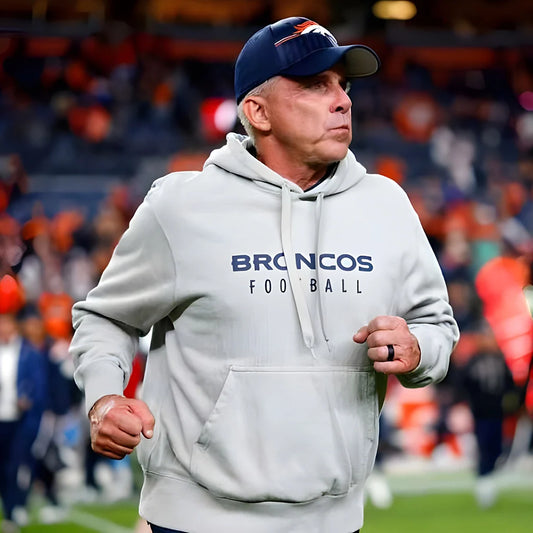 Denver Broncos Sean Payton Grey Hoodie