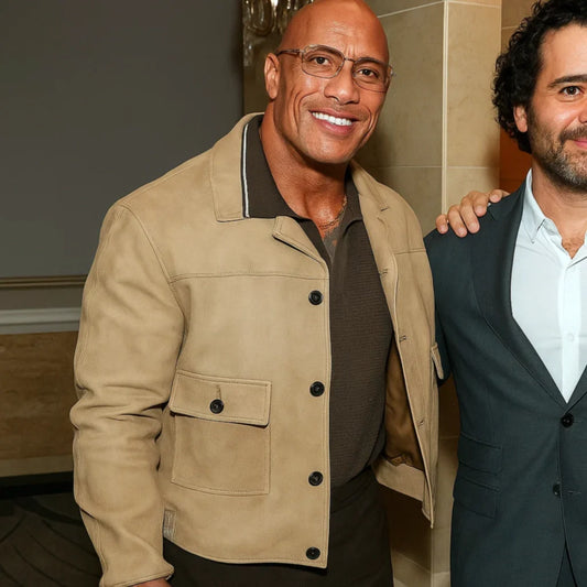 Dwayne Johnson TIFF Tribute Awards Beige Jacket