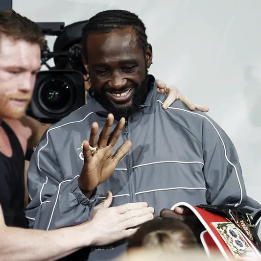 Post Fight Terence Crawford Grey Jacket