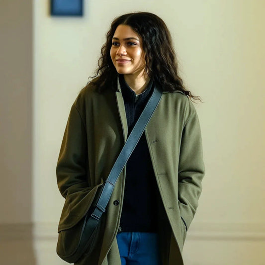 Zendaya The Drama Green Long Jacket