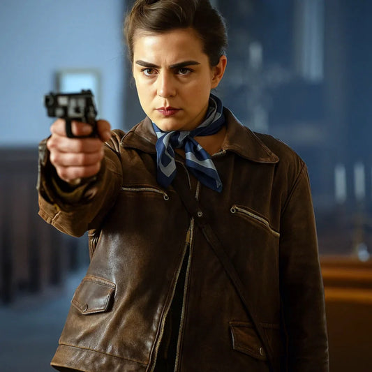 Krystyna Skarbek The Partisan Leather Jacket