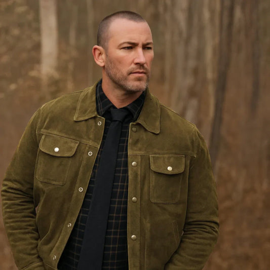 Will Trent S03 Jake McLaughlin Suede Jacket