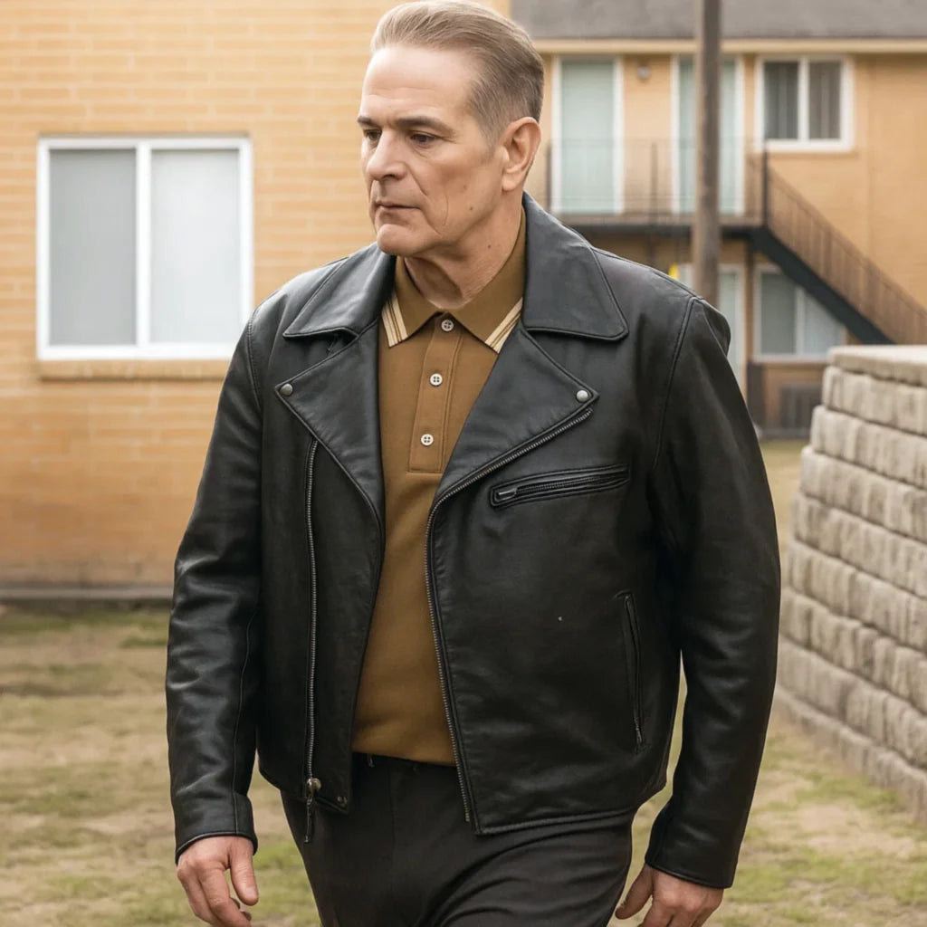 Yul Vazquez Will Trent S03 Leather Jacket Yul Vazquez Will Trent S03 Leather Jacket