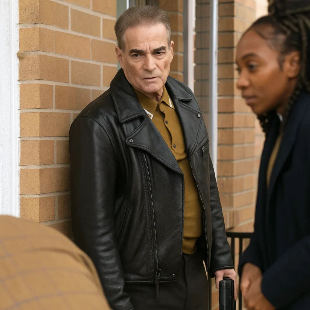 Yul Vazquez Will Trent S03 Leather Jacket Yul Vazquez Will Trent S03 Leather Jacket