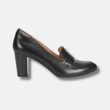 Black Chunky Heel Loafers Womens Black Chunky Heel Loafers Womens