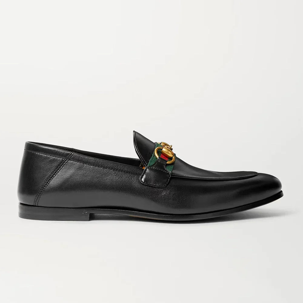 black-leather-horsebit-loafers black-leather-horsebit-loafers