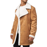 Double Breasted Camel Brown Mens Winter Coat Double Breasted Camel Brown Mens Winter Coat