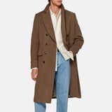 Dark Brown Double Breasted Wool Coat Mens Dark Brown Double Breasted Wool Coat Mens