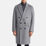 Grey Double Breasted Wool Trench Coat Mens Grey Double Breasted Wool Trench Coat Mens