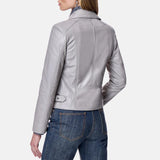 Grey Biker Jacket Womens Grey Biker Jacket Womens