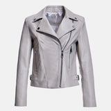 Grey Womens Biker Jacket Grey Womens Biker Jacket