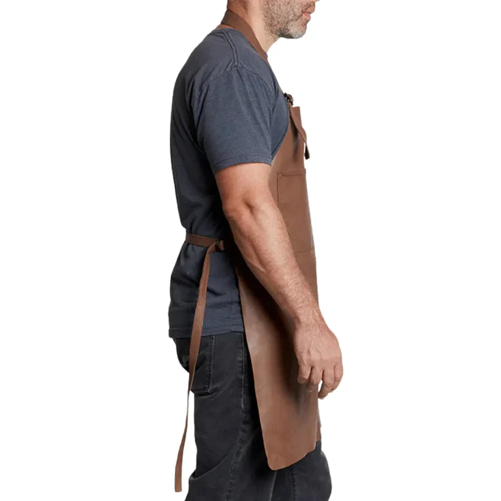 Genuine Brown Leather Apron for Home, Work, and Outdoor Activities Genuine Brown Leather Apron for Home, Work, and Outdoor Activities