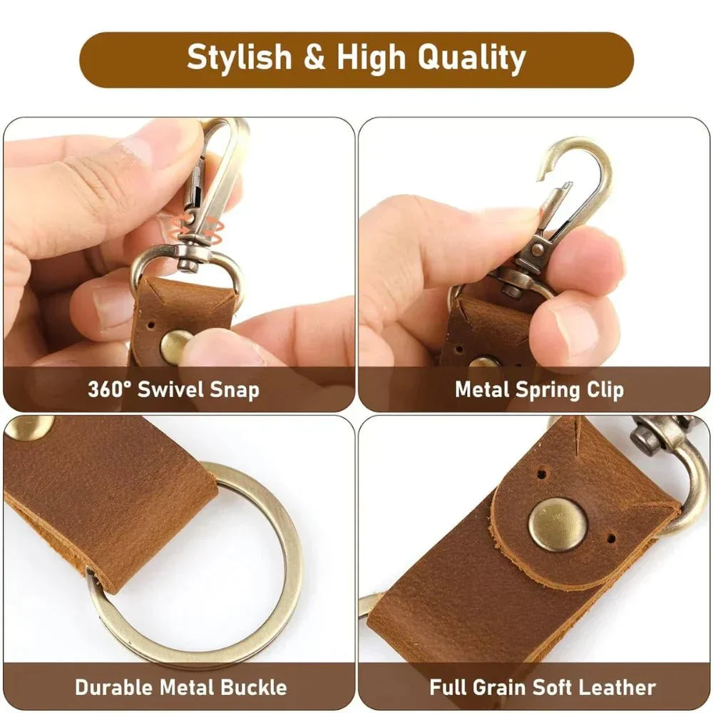 leather-keychain-black-brown leather-keychain-black-brown