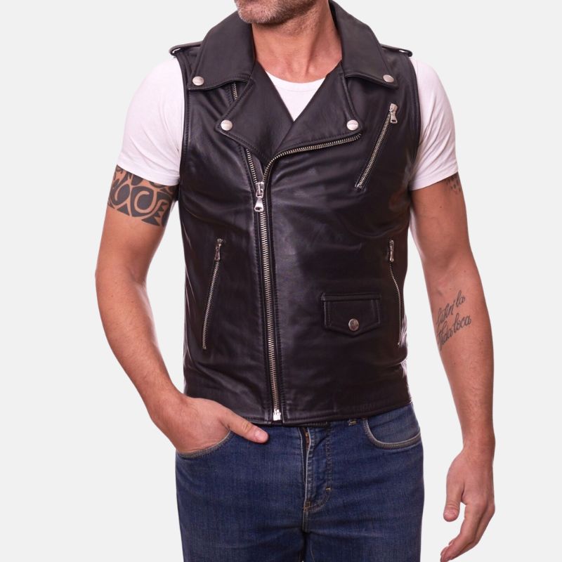 mens-leather-vest-black-biker mens-leather-vest-black-biker