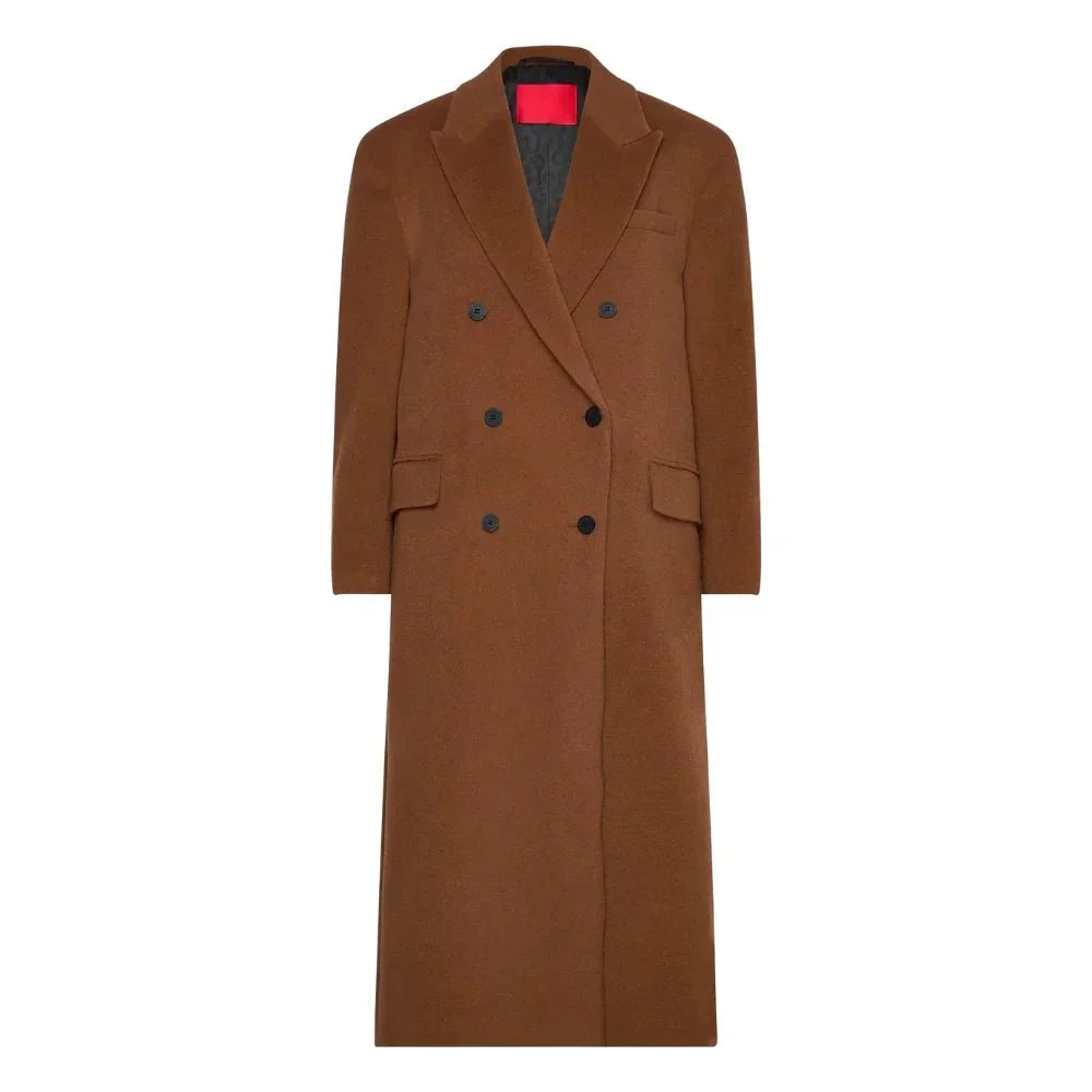 10th Doctor Double Breasted Brown Wool Trench Coat