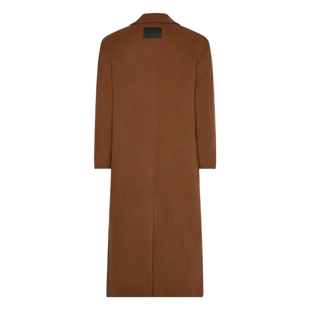 10th Doctor Double Breasted Brown Wool Trench Coat