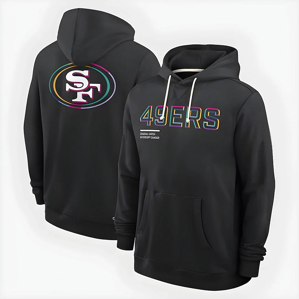 George Kittle 49ers Crucial Catch Black Hoodie