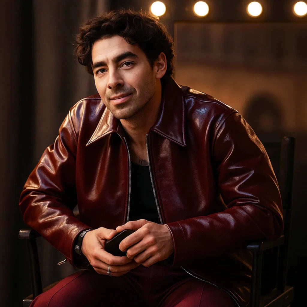 Joe Jonas A Very Jonas Christmas Movie Red Jacket
