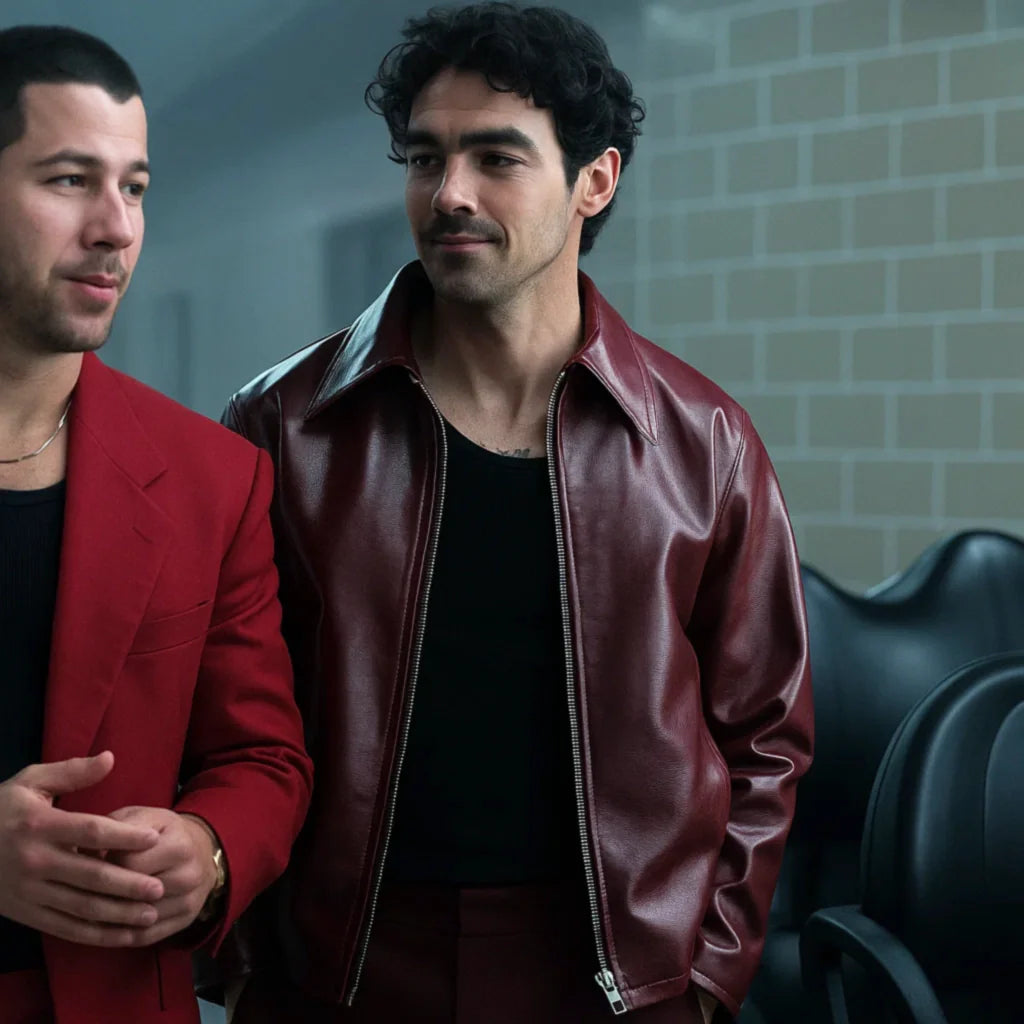 Joe Jonas A Very Jonas Christmas Movie Red Jacket