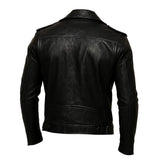 Black Urban Biker Leather Jacket