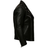 Black Urban Biker Leather Jacket