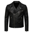 Black Urban Biker Leather Jacket