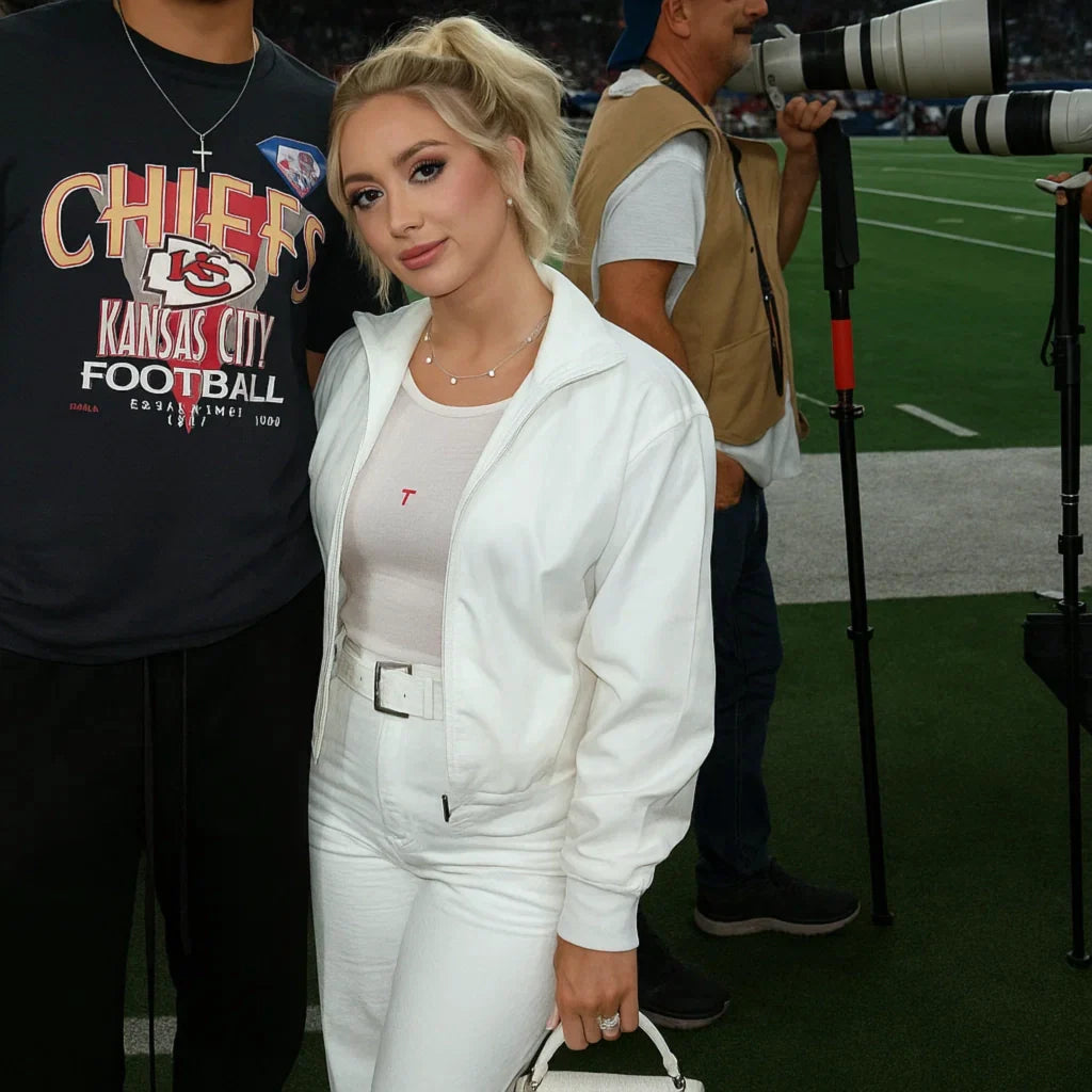 Brittany Mahomes Sidelines Chiefs Game 2025 Jacket