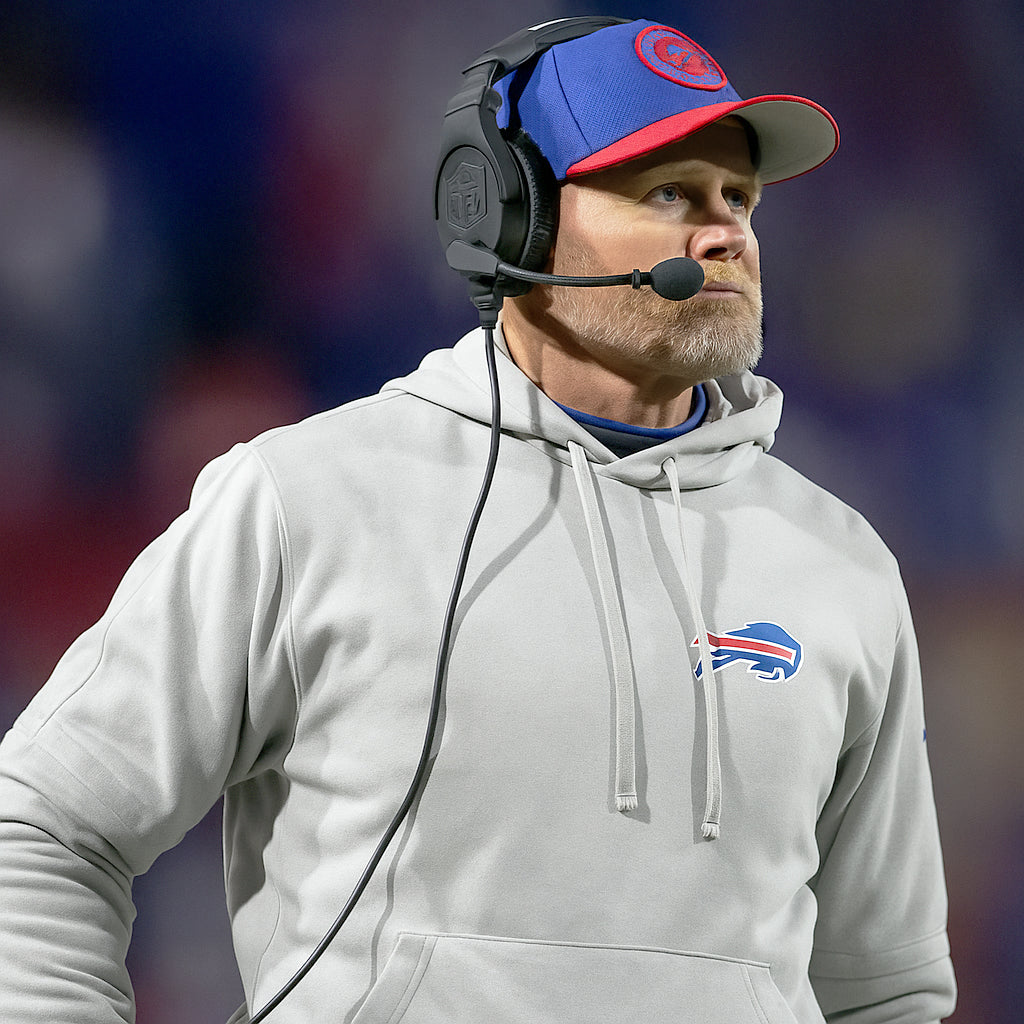 Buffalo Bills 2025 Sean McDermott Grey Hoodie