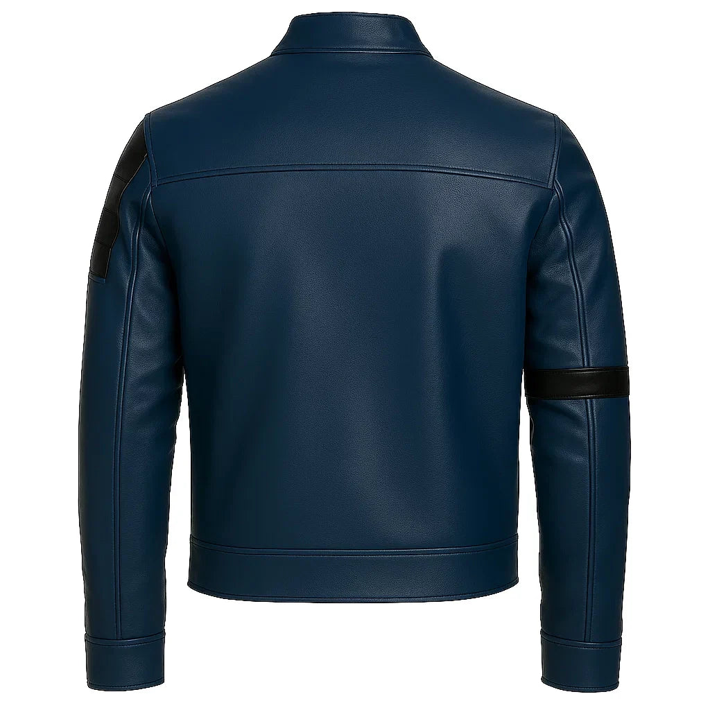 Men Cafe Racer Leather Jacket