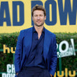 Chad Powers Premiere 2025 Glen Powell Blue Blazer