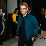 Good Morning America 2025 Glen Powell Blue Jacket